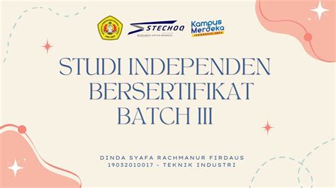 Studi Independen Bersertifikat Kampus Merdeka Batch Iii Pt Stechoq