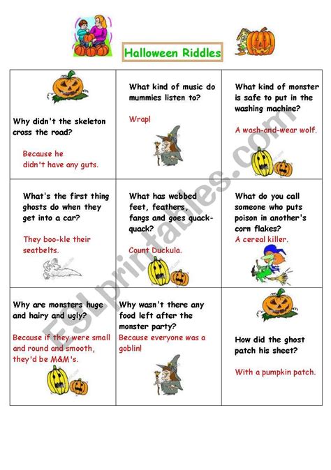 Halloween Riddles For Kids - Best Decorations