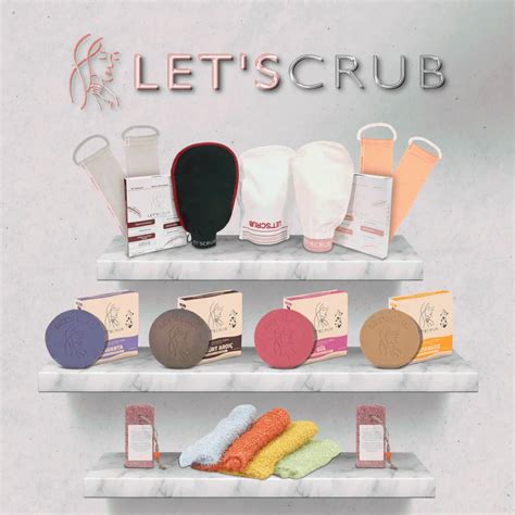 Letscrub Let scrub Yavruağzı Banyo Duş Kesesi Yüz Veya Vücut Peeling