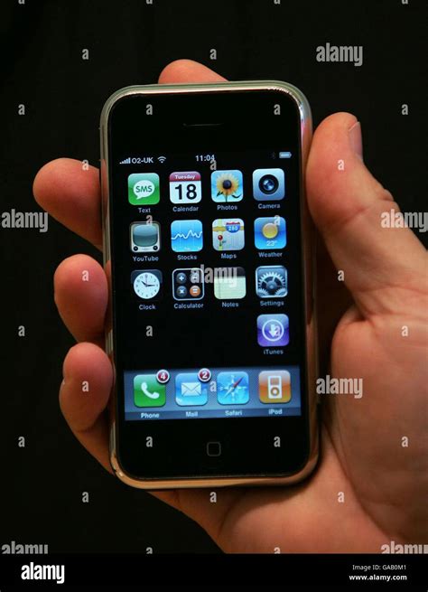 The new Apple iPhone which was unveiled at their flagship store on ...
