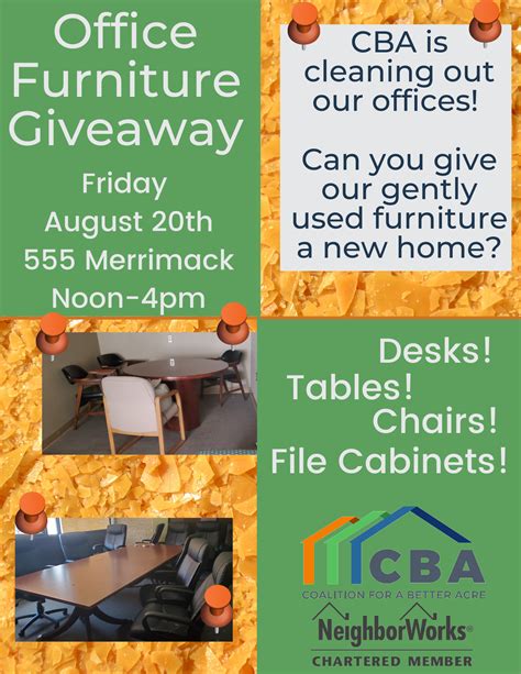 Office Furniture Giveaway Friday : r/LowellMA