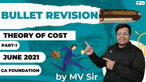 Theory Of Cost Bullet Revision Part 1 June 2021 CA Foundation