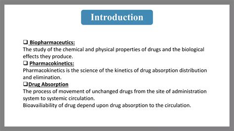 Drug Absorption Biopharmaceutics Ppt