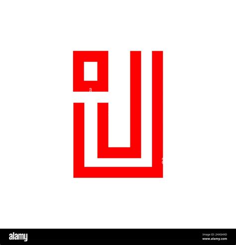 Nombre de la empresa IJ letras iniciales monograma. Icono del logotipo ...
