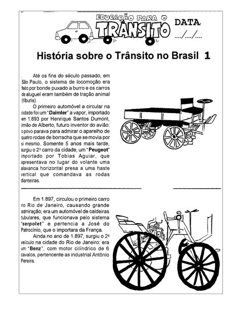 Atividades e História do Trânsito Mundinho da Criança