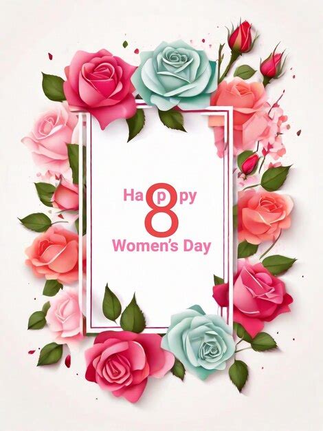 Premium PSD Happy Womens Day Psd Banner With Editable Text