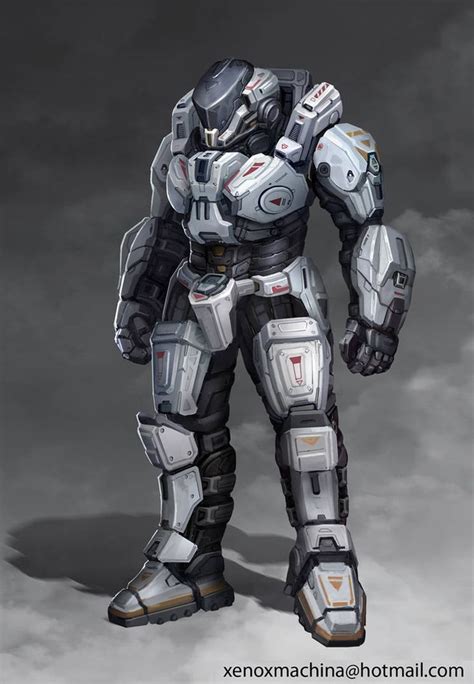 Exosuit By Alientan On Deviantart Exosuit Armor Concept Cyberpunk