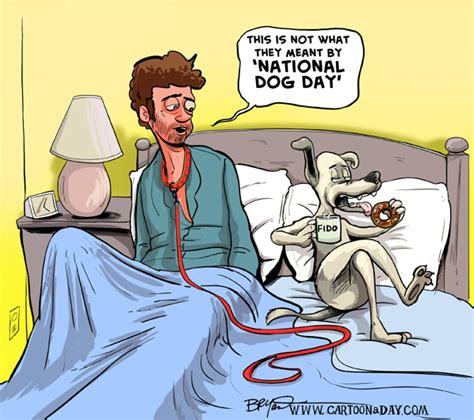Happy National Dog Day Cartoon Cartoon
