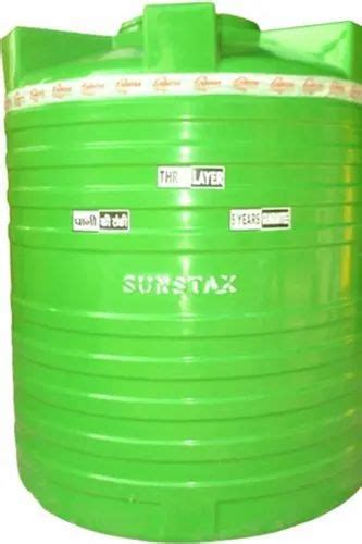 Sunstax Round 1000L Green Plastic Water Tank At Rs 4200 Piece In Etah