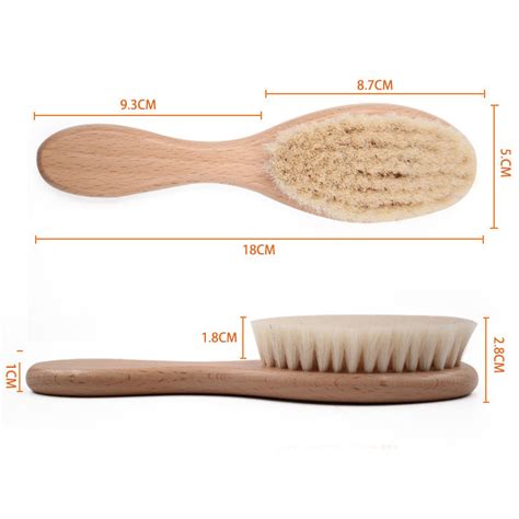 Natural Wooden Soft Wool Beard Brush Pureglo Naturals