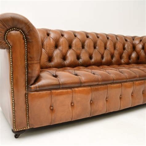 Antique Deep Buttoned Leather Chesterfield Sofa Marylebone Antiques