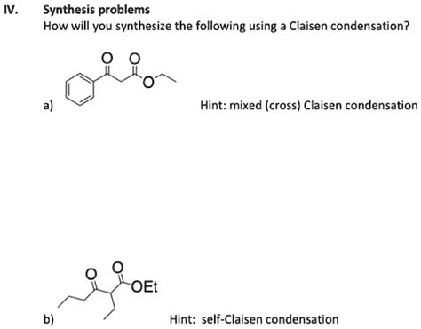 SOLVED Synthesis Problems How Will You Synthesize The Following Using