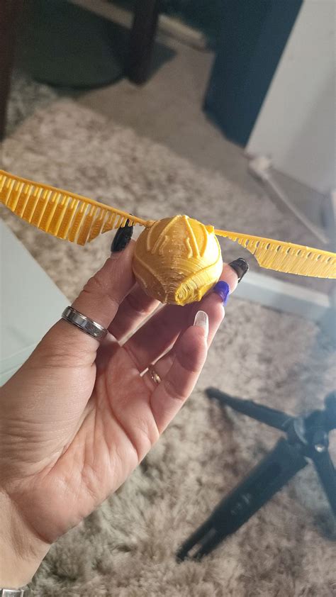 Harry Potter Golden Snitch 3d Printed Etsy