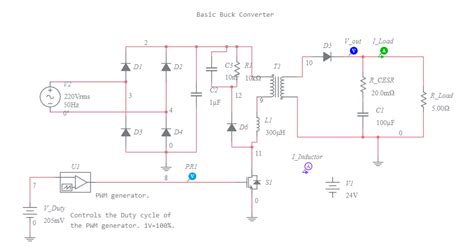 Led Light Drive Using Flyback Convertor Multisim Live