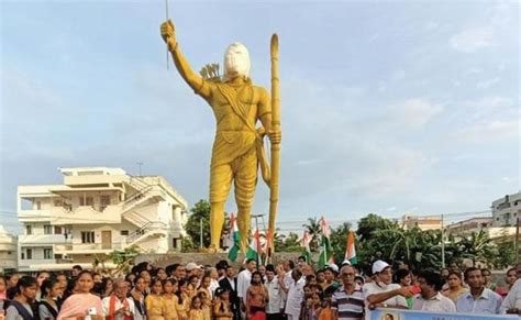 Pm Modi Unveils Statue Of Alluri Sitarama Raju Newsbharati