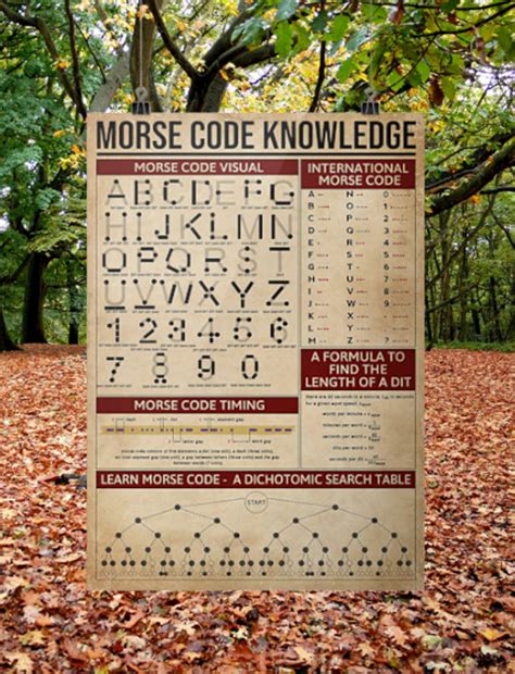 Morse Code Knowledge Poster