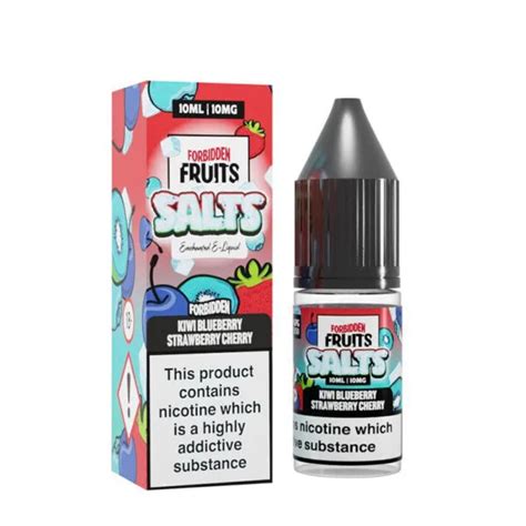 Kiwi Blueberry Strawberry Cherry By Forbidden Fruits Nic Salt 10ml E