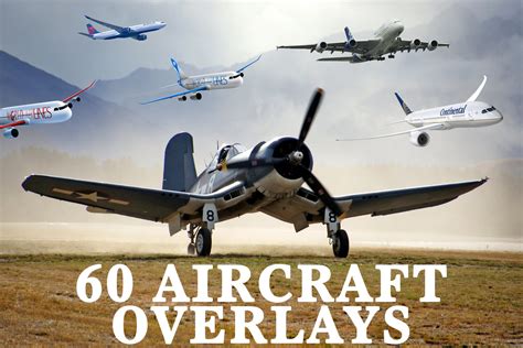 60 Aircraft Photoshop Overlays Realistic Flying Airplane Jet Etsy Uk