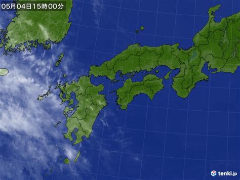 過去の気象衛星西日本2024年05月04日 日本気象協会 Tenkijp