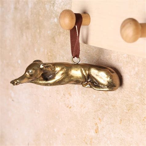 Hanging Decorations Brass Dachshund
