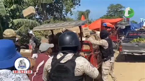 Policías Haitianos Entran A Territorio Dominicano En La Vigía De Dajabón Y Destruyen Productos