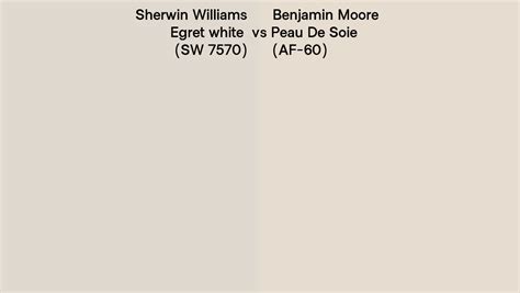 Sherwin Williams Egret White Sw 7570 Vs Benjamin Moore Peau De Soie