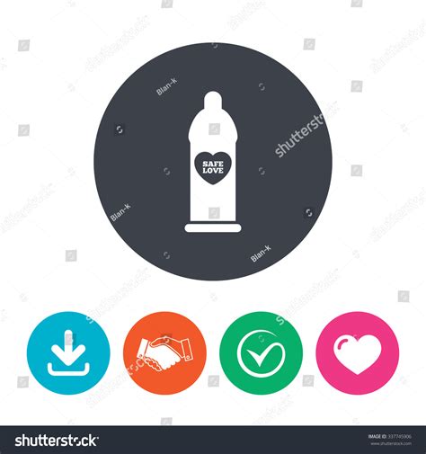 Condom Safe Sex Sign Icon Barrier Stock Vector Royalty Free 337745906