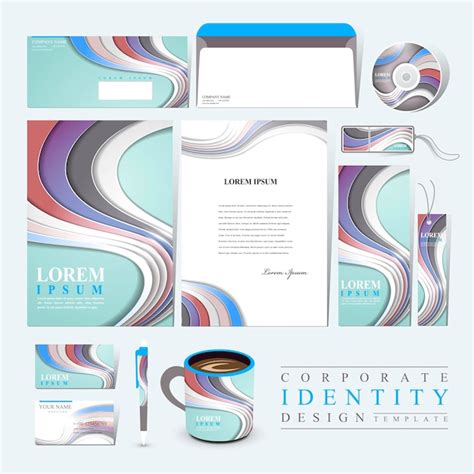 Conjunto De Dise O De Identidad Corporativa Elegante Vector Premium