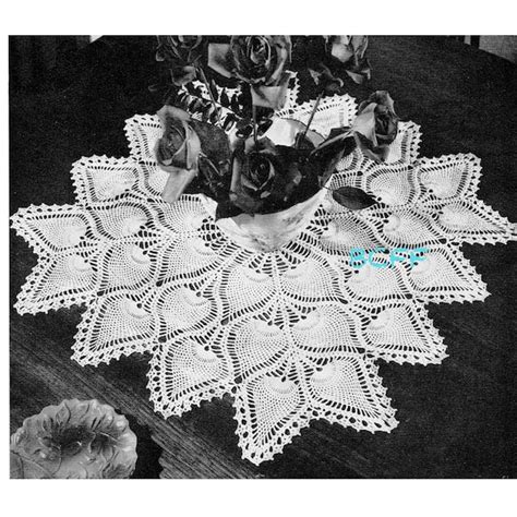 Square Crochet Doily Etsy