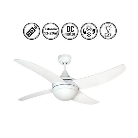 Fabrilamp Osiris Ventilador De Techo Con Luz Y Mando W Blanco