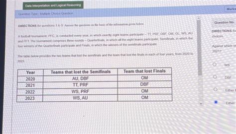 Data Interpretation And Logical Reasoning Studyx