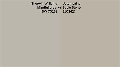 Sherwin Williams Mindful Gray Sw 7016 Vs Jotun Paint Sable Stone