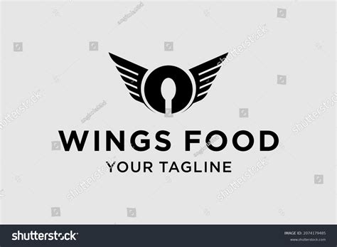 Wings Food Logo Design Good Use Stock Vector (Royalty Free) 2074179485 ...