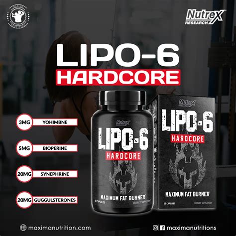 Nutrex Lipo 6 Hardcore Maxima Nutrition