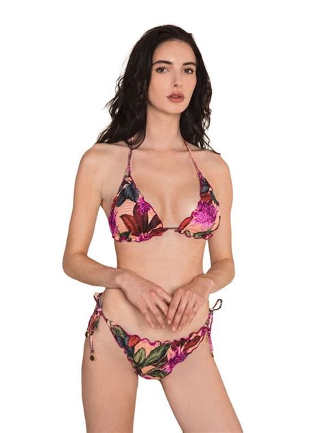 Bilitis IS019 Set Bikini Floral Τριγωνάκι Με Ενίσχυση Skroutz gr