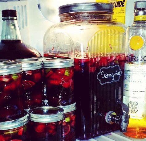 Mason Jar Sangria Mason Jars Jar Party Drinks