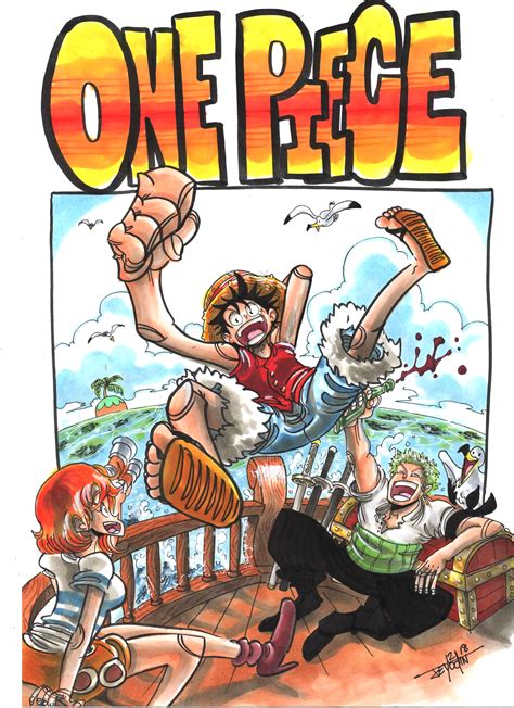 ONEPIECE Volume 1 cover Redrawn - JeyOdin : r/OnePiece