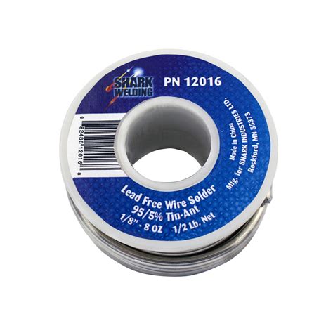 Lead Free Wire Solder 95 5 Tin Antimony Alloy Lead Free 1 8 1 2 Lb