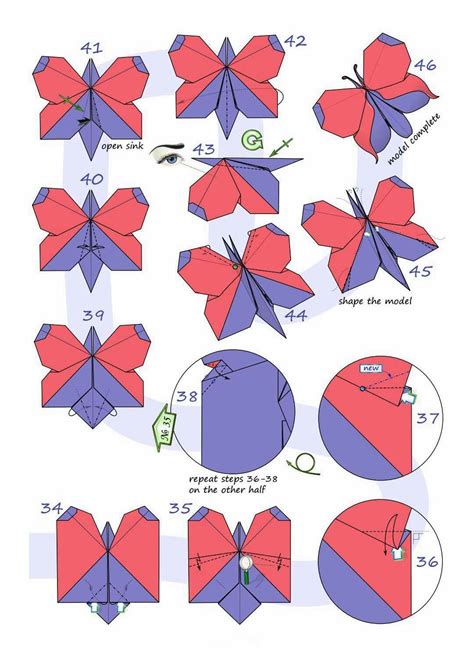 Ruby Book Origami Diagram Butterfly Do Anh Tu Origami Patterns Book