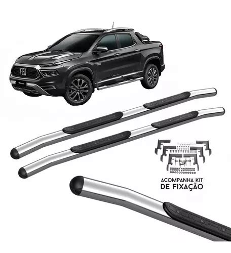 Estribo Fiat Toro Cromado Bepo 2016 2017 2018 2019 2020 2022