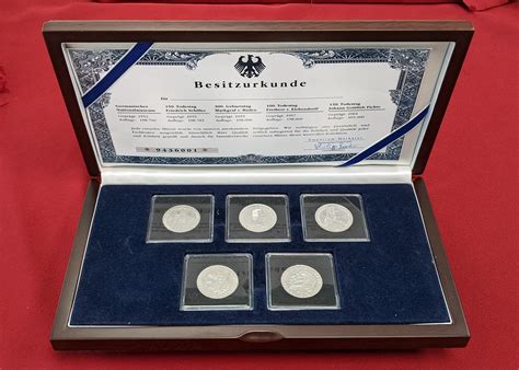 Bundesrepublik Deutschland 5 x 5 Mark 1952 1964 Ersten Fünf 5 DM