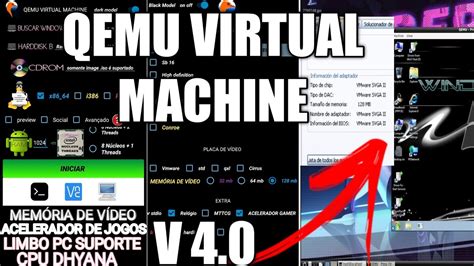 Qemu Virtual Machine 4 0 Com Acelerador De Jogos E Memoria De VÍdeo Youtube