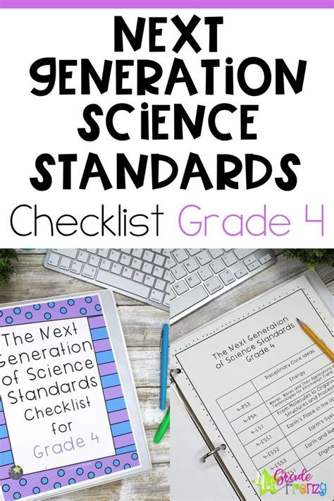 The Next Generation Science Standards Checklist For Grade 4