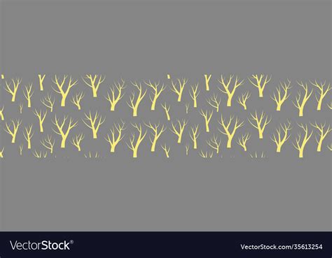 Naked Trees Seamless Pattern Royalty Free Vector Image