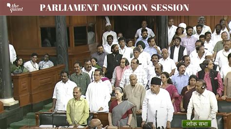 Parliament Monsoon Session Live Both Houses Adjourned For The Day