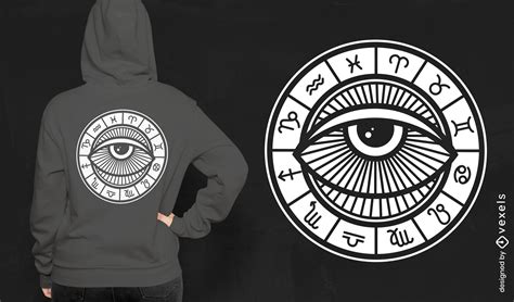 Zodiac Eye T Shirt Design Vector Download