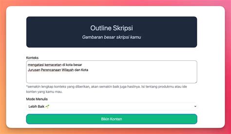 Aplikasi Ai Skripsi Generator Pembuat Outline Skripsi Otomatis