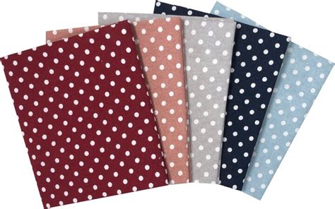 Dunelm Polka Dot Fat Quarters Red White Blue Shopstyle Decor