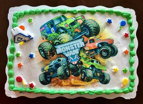 Monster Jam Sheet Cake