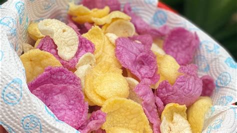 How To Make Fluffy Sweet Potato Crackers Resipi Mudah Keropok Keledek